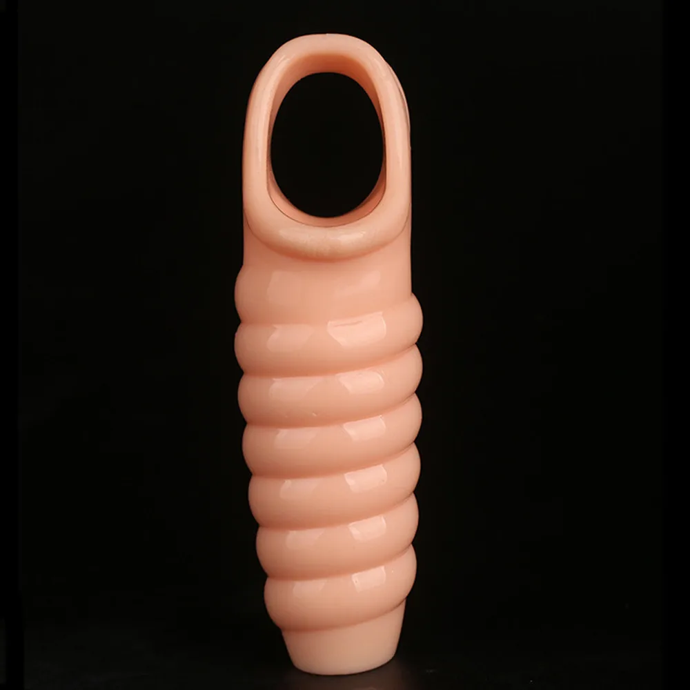 Многоразовые презервативы для мужчин кольцо пениса со вкусом удлинитель насадка