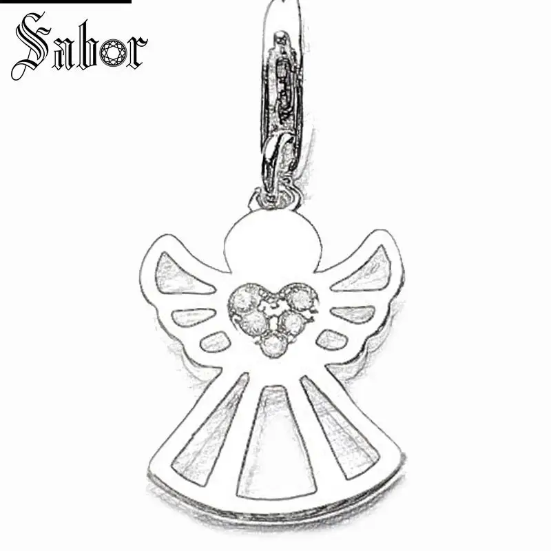 Томас хранитель ангел с сердцем чара европейские ювелирные изделия для женщин