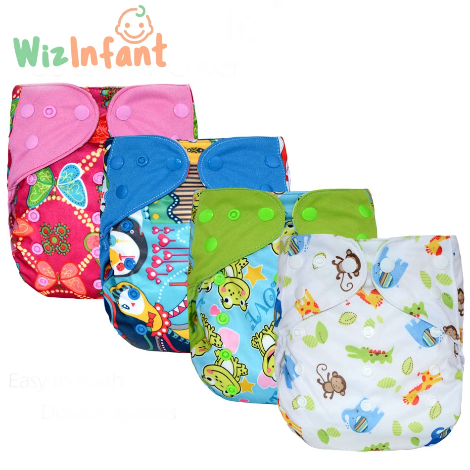 WizInfant OS Cloth Diaper CoverForBaby With Or Without Bamboo Insert S M and L Adjustable Fits 5-15kg Baby | Мать и ребенок