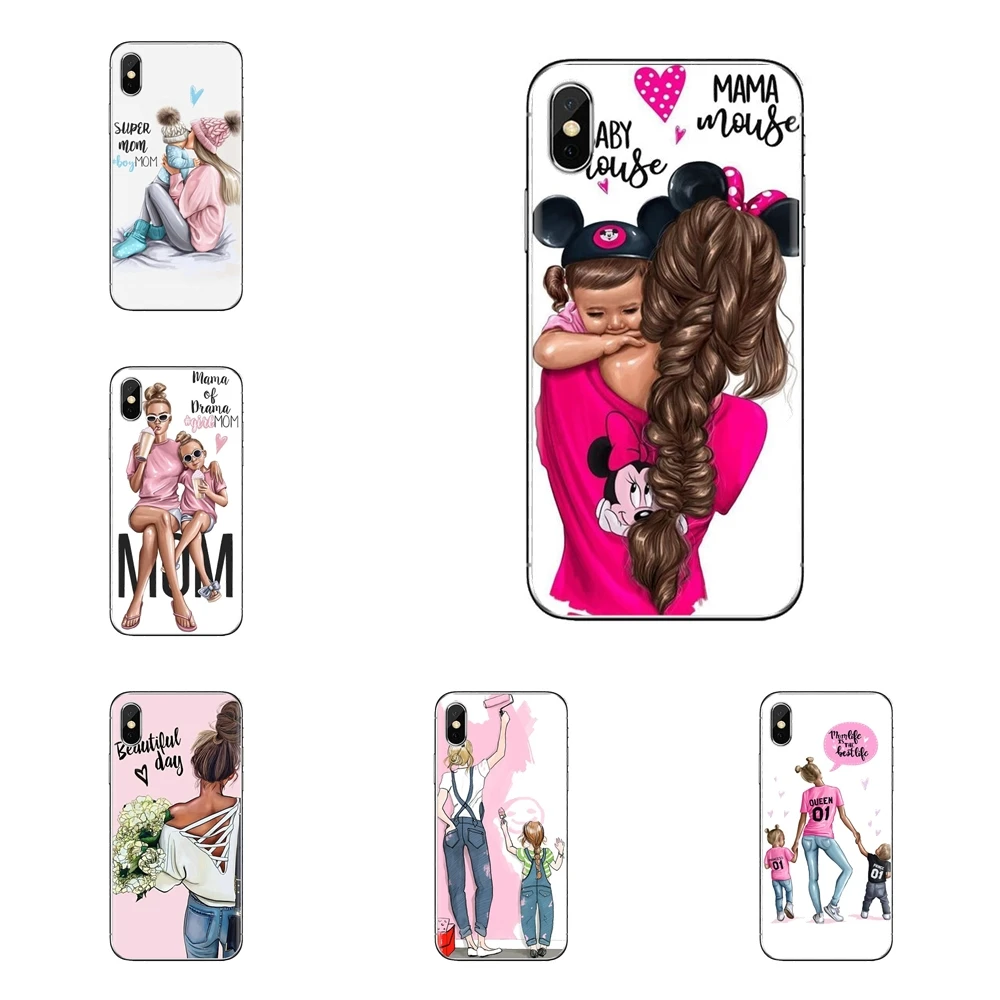 Черный коричневый волос для мамы и девочки Королева huawei G7 G8 P7 P8 P9 P10 P20 P30 Lite Mini Pro P