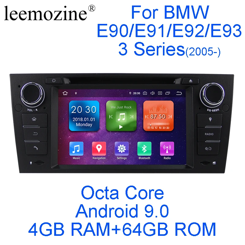 Android 9 0 Восьмиядерный 4G RAM 64G ROM GPS навигация 7 &quotавтомобильный DVD плеер для BMW 3 серии