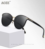aoze 2021 fashion cool women round style polarized sunglasses t metal vintage brand design sun glasses oculos de sol 2209