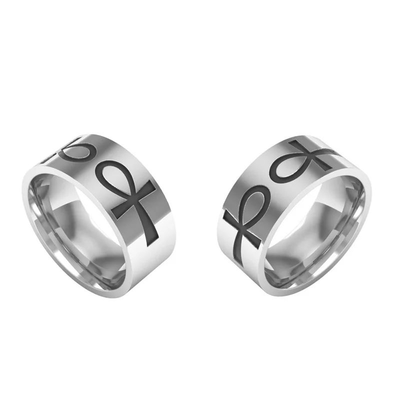 Резной древний Египетский Анкх крест дизайн кольцо Женщины Мужчины Египетские