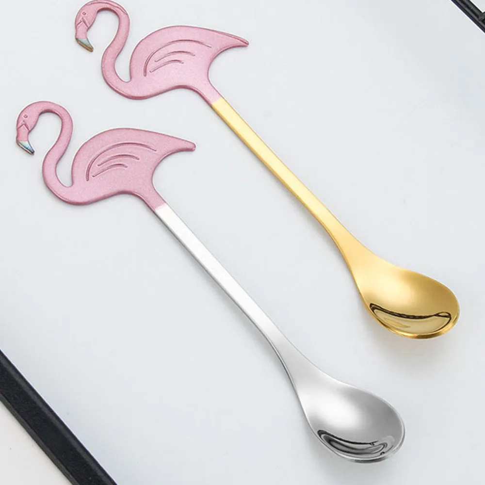 

1 Piece Spoon Long Handle Spoons Flatware Coffee Drinking Tools Kitchen Gadget