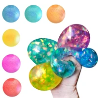 glitter ball soft colorful anti stress reliever balls globules stress balls pressure anxiety relief toys for both kids adults
