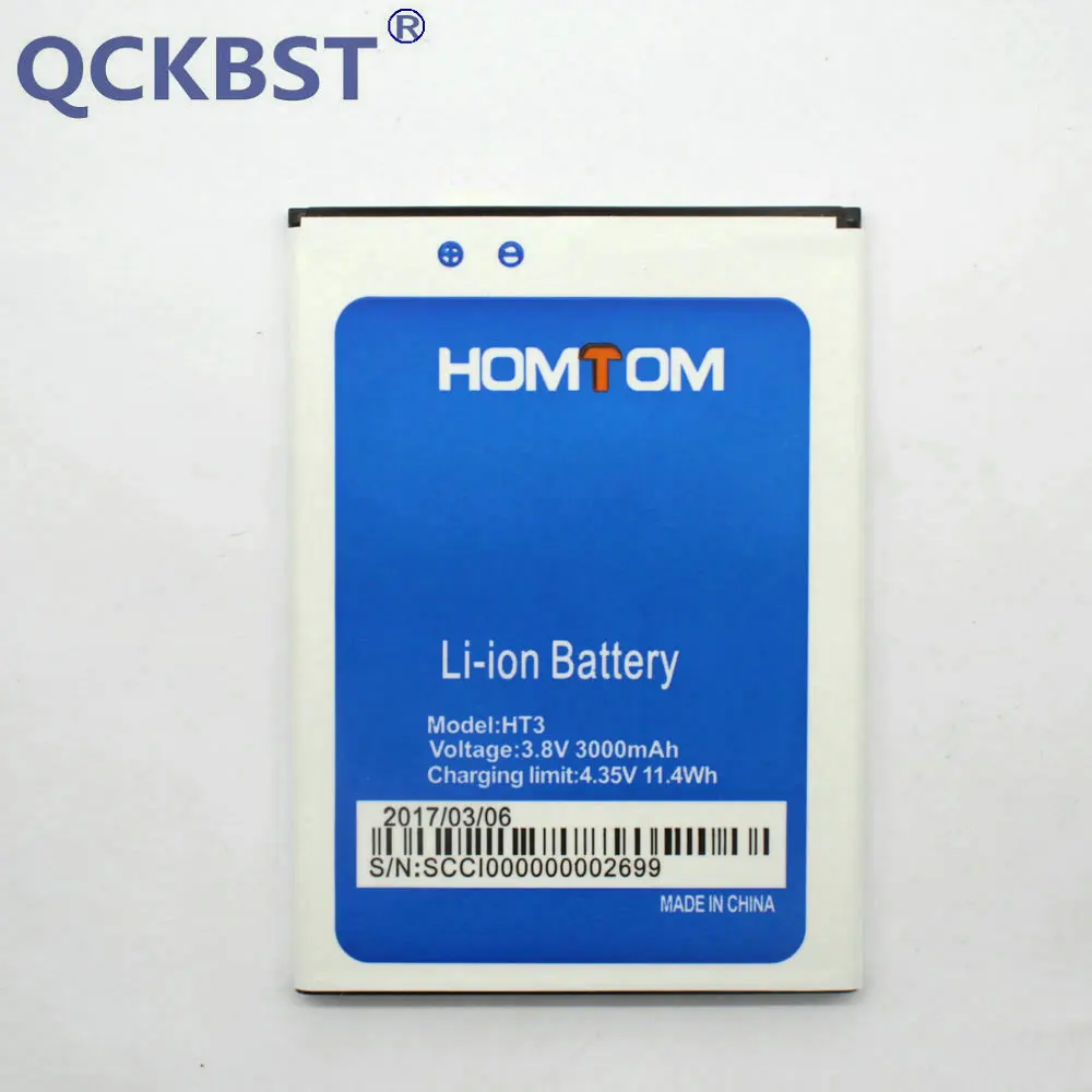 QCKBST 3000 мА/ч HT3 Батарея для Homtom мобильный телефон мА/ч. аккумулятор в наличии + код