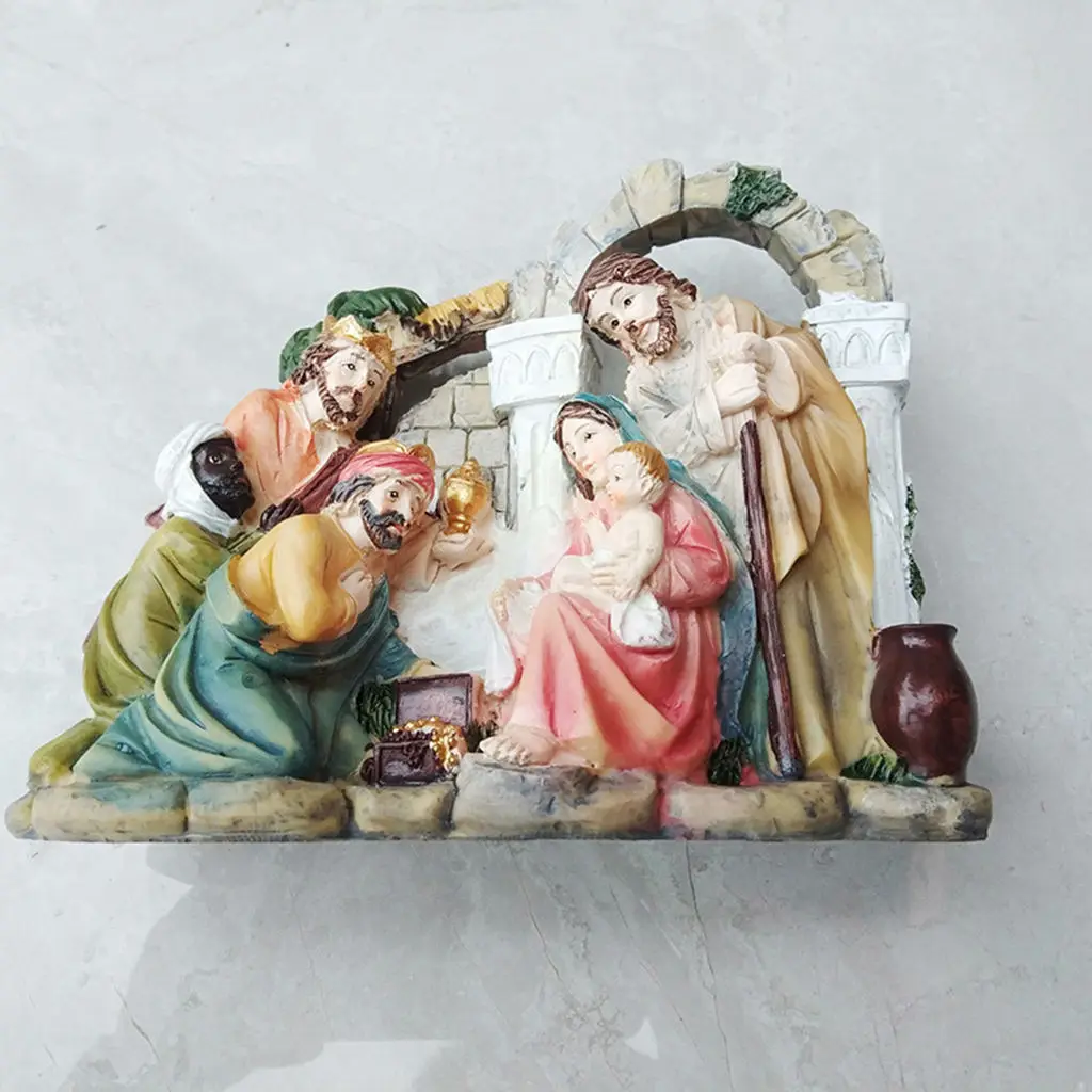 

Nativity Scene Jesus Ornament Figurine Catholic Christian Decor Religious Handcrafts Church Celebrations Collection