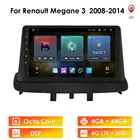 Автомагнитола на Android 10 для Renault Megane 3 Fluence 2008-2014, мультимедийное видео, 4G, Wi-Fi, 2 Din, без DVD, автомагнитола