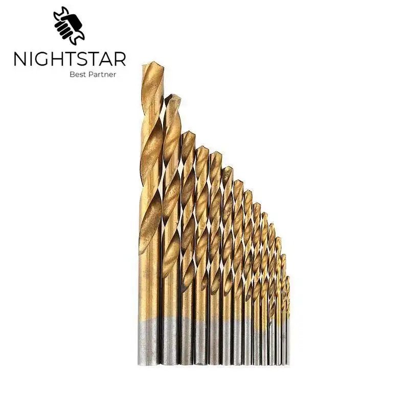 Krachtige 99pcs Twist Drill Bit Set HSS Titanium Coated Tool Woodworking Wood Drilling Tools Power Kit Hole Saw | Инструменты