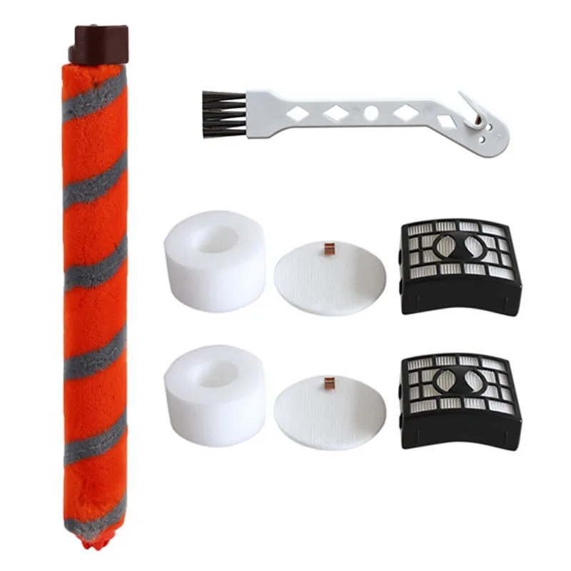 

Replacement Hepa Filter & Foam-Felt Kit &Rolling Brush For Shark NV680, NV800 Vacuums Includes Small Brush Combo Pack