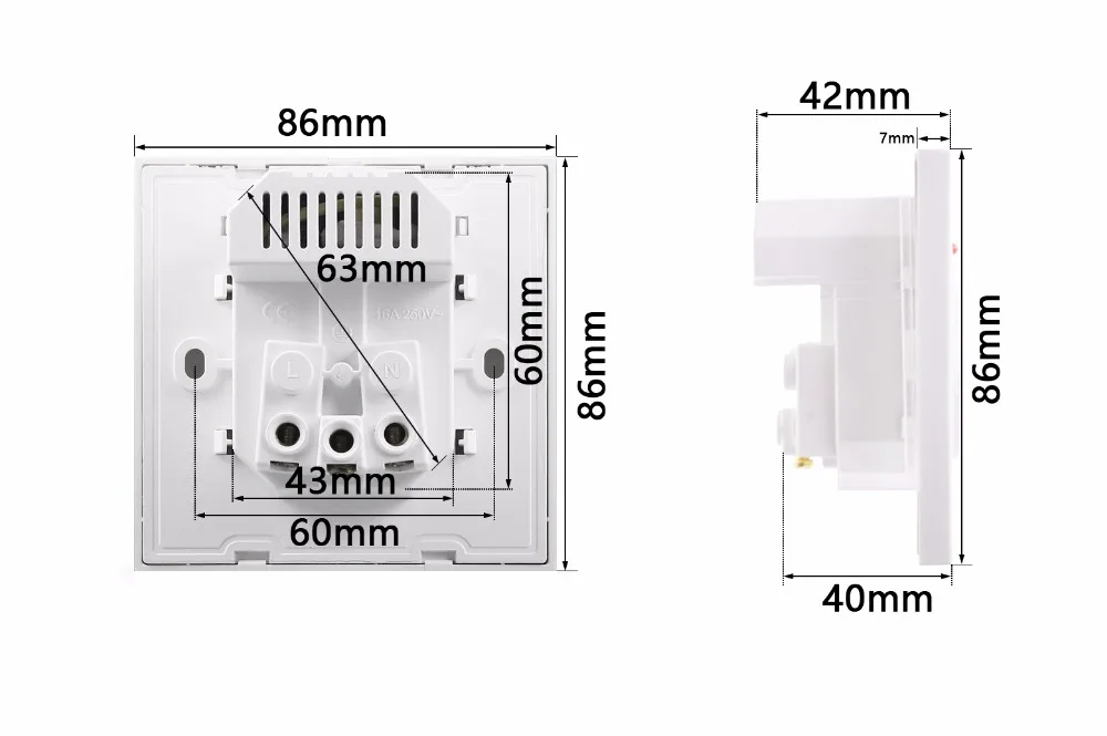 Настенное зарядное устройство с двумя USB портами 5 В 2 1 А|Электрические розетки| |