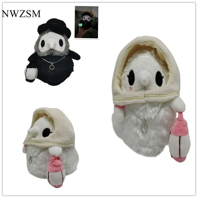 

Luminous Couple Cartoon Animal Plague Doctor Beak Stuffed Plush Toy Valentine'S Day Beak Doctor Party Prom Props Plush Toy Gifts