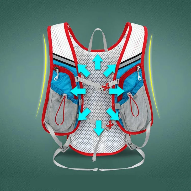 

Breathable Hydration Vest Trail Running Backpack Lightweight Male Female Sports Jogging Marathon Bag Hike Cycling Pack