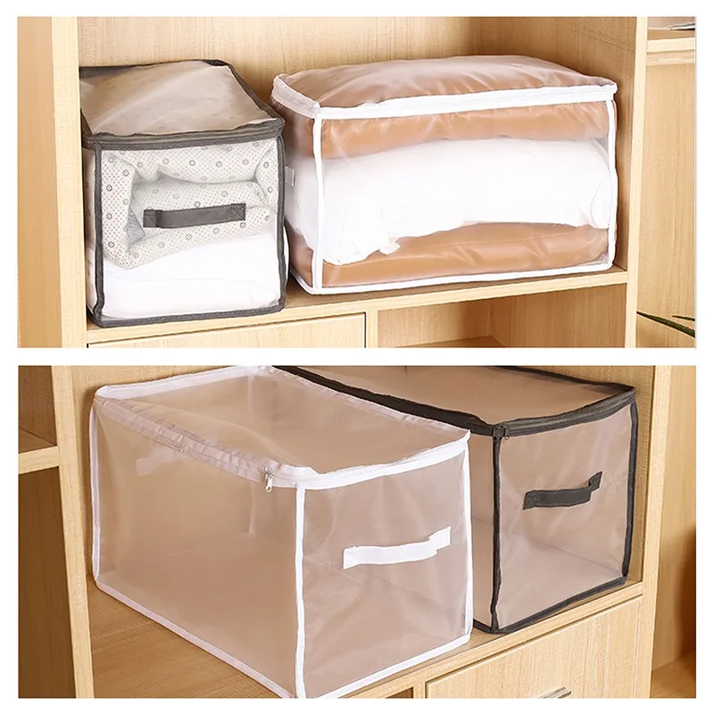 

Underwear Storage Box Collapsible Foldable Bra Panties Storage Grid Storage Box Quilt Clothes Compartment Lattice Sorting Box