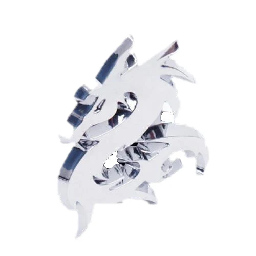 

3D Dragon Car Emblem Badge Decal Sticker Silver