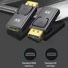 4K адаптер с портом дисплея на HDMI-совместимый штекер порта дисплея DP 1080P HDTV гнездовой конвертер видео аудио кабель для ПК проектора