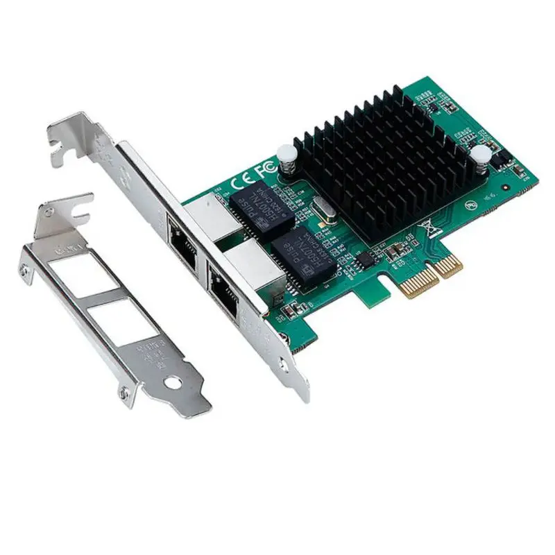 Pci Express Gigabit Ethernet Серверная сетевая карта PCIE RJ45 Lan Карта бездисковая загрузка intel82575