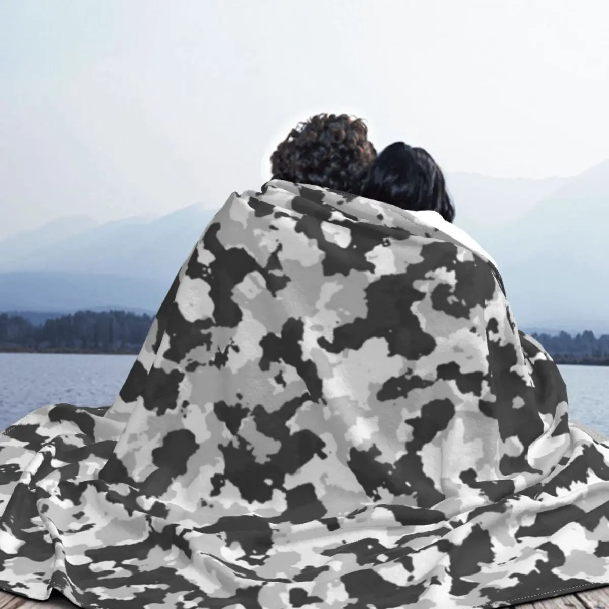 Winter Camouflage Camo Blankets Fleece Decoration Popular Multi-function Super Soft Throw for Bedding Travel Quilt | Дом и сад