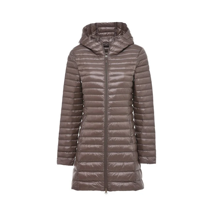 2020 женский ультра Новый светильник с капюшоном женская зимняя куртка тонкий