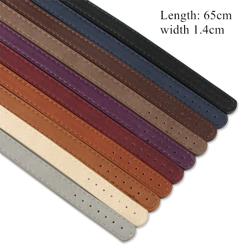 64 см длинные Сумки из искусственной кожи на одно плечо сумки ремне DIY Съемные