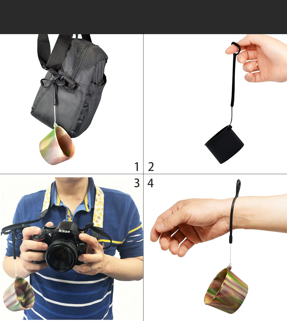 Универсальная гибкая силиконовая крышка объектива для Canon/Nikon/Pen/sony Водонепроницаемая Пылезащитная Экологичная DSLR камера от 49 до 72 крышка объектива