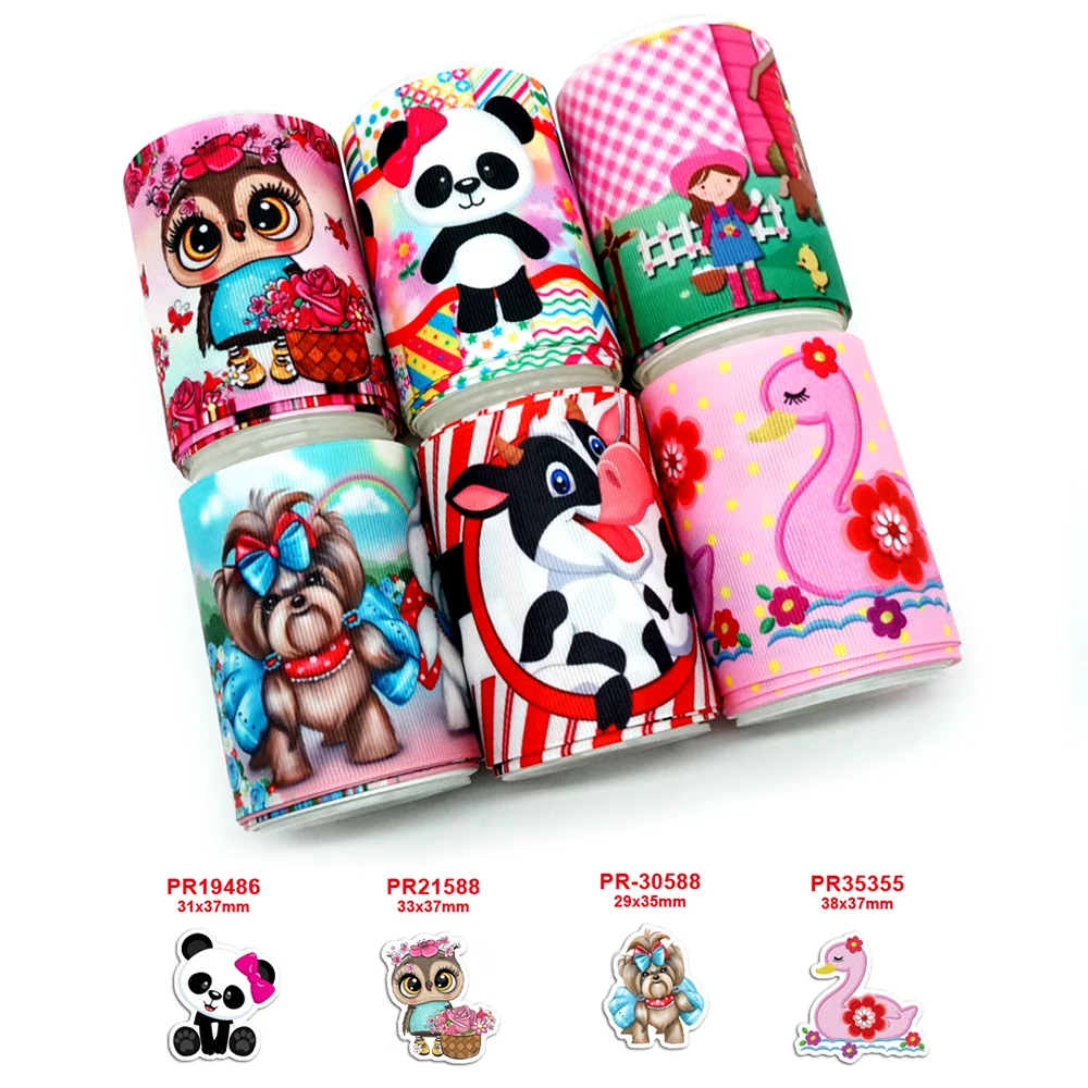 Бесплатная доставка корсажная лента с принтом персонажей 36791|Ленты для шитья| |