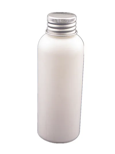 100 мл пустые пластиковые бутылки белая ПЭ бутылка с алюминиевой