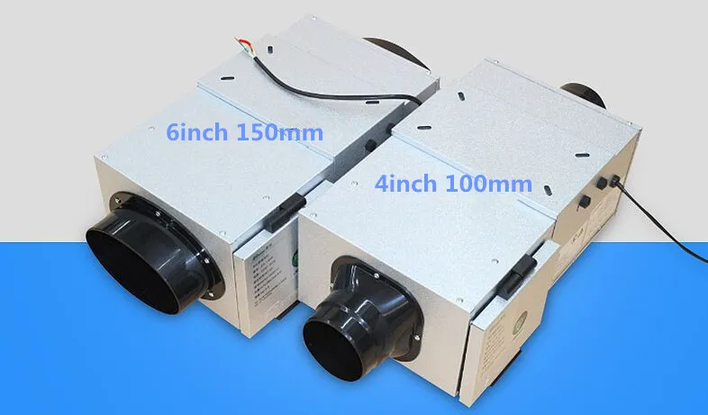 4 &quot6&quot Встроенный канальный вентилятор с Hepa фильтром системы свежего воздуха