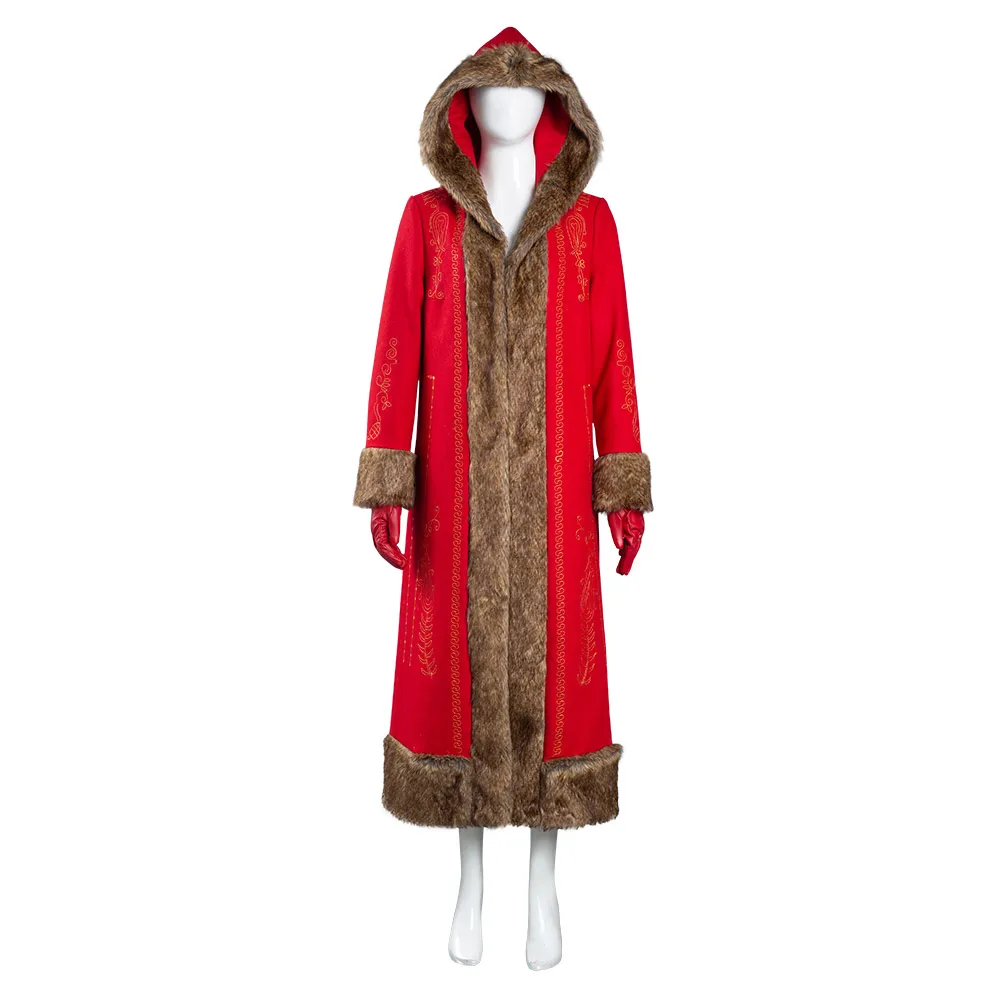 

The Christmas Chronicles 2 Halloween Carnival Suit Mrs. Claus Women Coat Cosplay Costume
