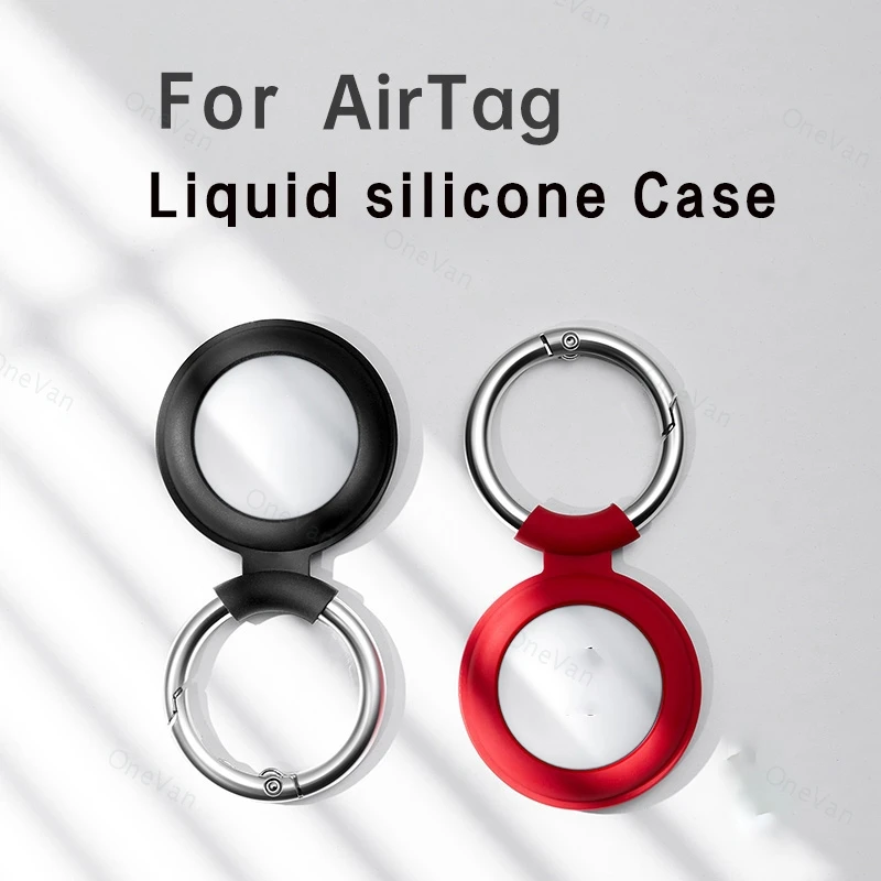 

Жидкий силиконовый защитный чехол-локатор для Apple airтеги, защитный спортивный мягкий пластиковый чехол, мягкий силиконовый чехол для Apple airт...