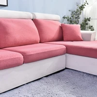 modern sectional corner sofa cover for living room seersucker couch seat backrest cushion protector case chaise lounge slipcover