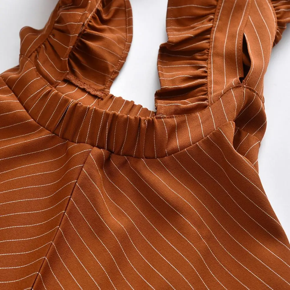 Платья для девочек платье маленьких с оборками в полоску на бретельках принцессы