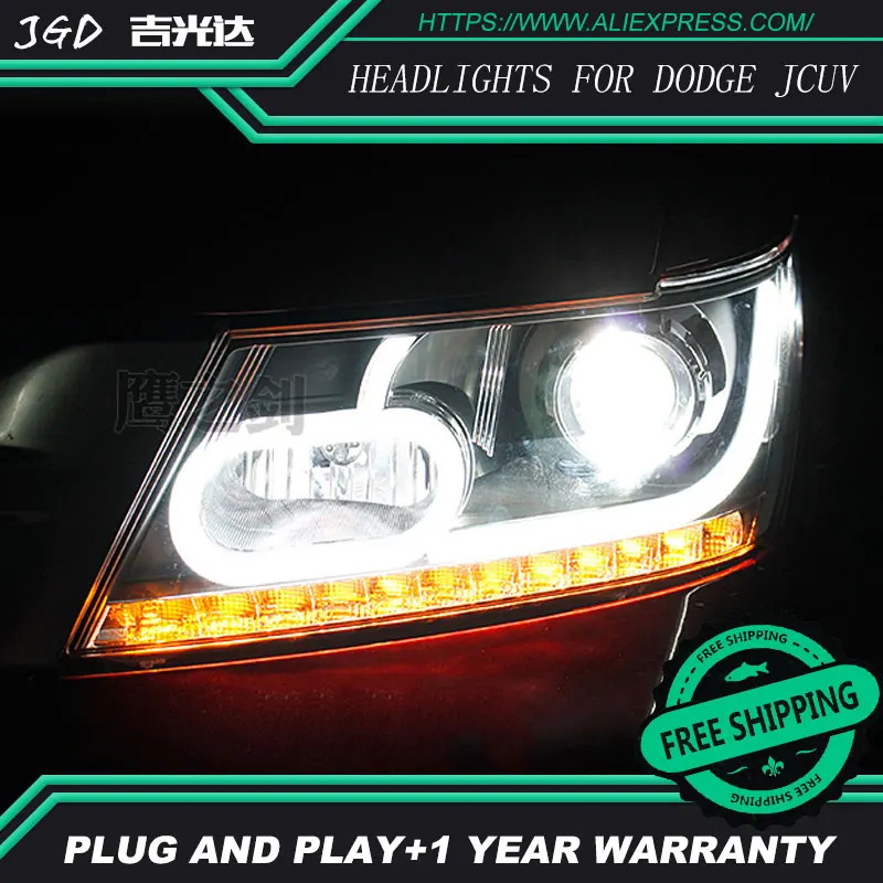 Высокое качество автомобильный Стайлинг для Dodge Journey 2009 2015 фары светодиодные DRL
