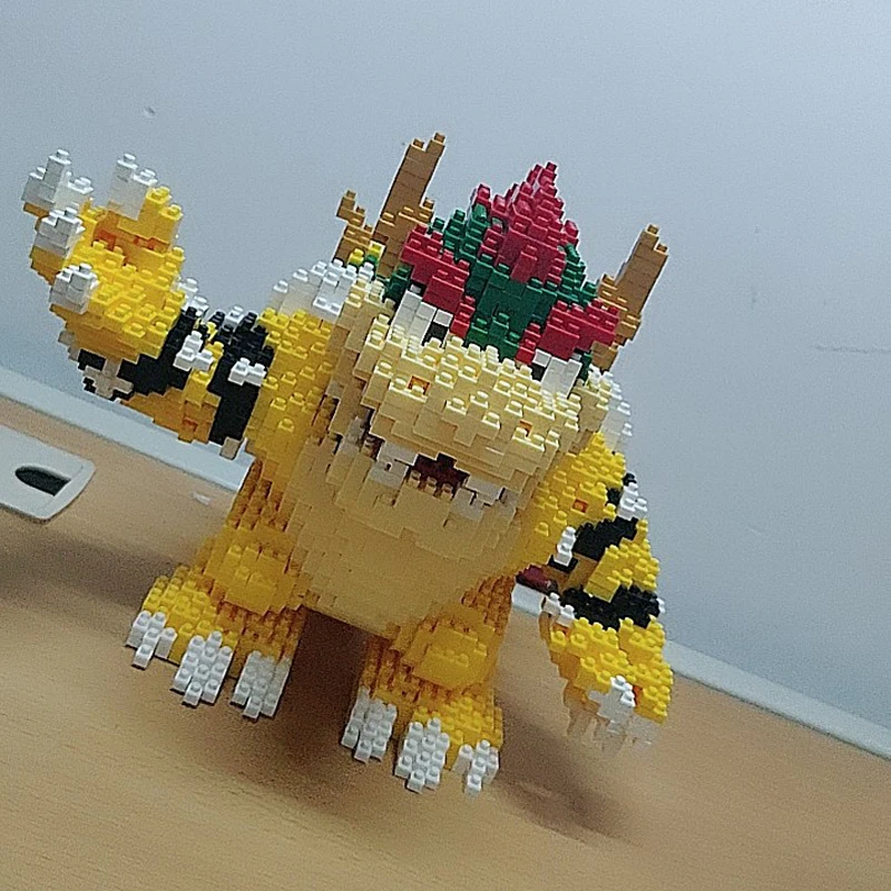 2200 шт. игра Супер Марио Боузер Черепаха Животное Монстр 3D модель DIY Алмазные Мини