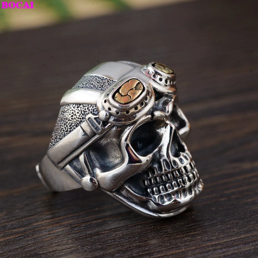 Мужские и женские кольца из серебра 2020 пробы в форме черепа|silver ring|925 sterling silver