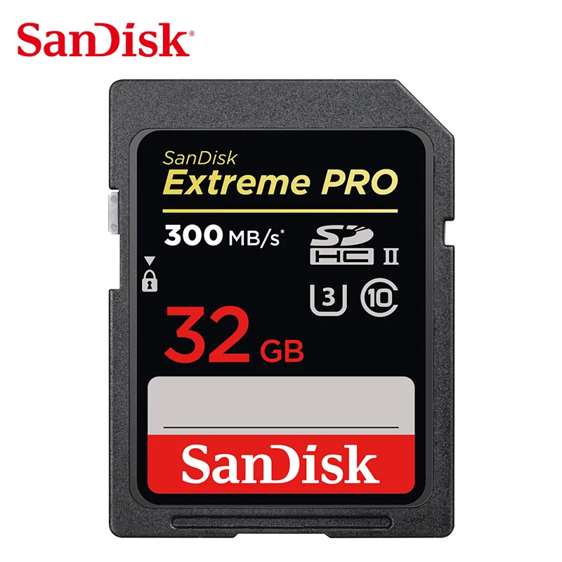 Двойной Флеш накопитель SanDisk Extreme PRO оригинальную карту SD карты 32 Гб SDHC 64 128 ГБ SDXC