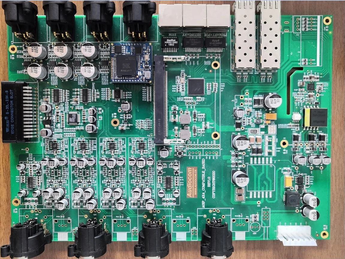 

Audiocom Dante aes67 audio network transmission interface module 2x2 4x4