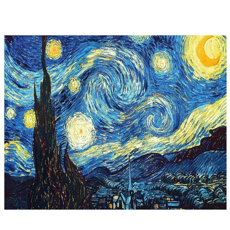 

DIY 5D Diamond Painting Van Gogh Starry Night Diamond Embroidery Cross Stitch Kits Abstract Art Painting Mosaic Wall Home Decor