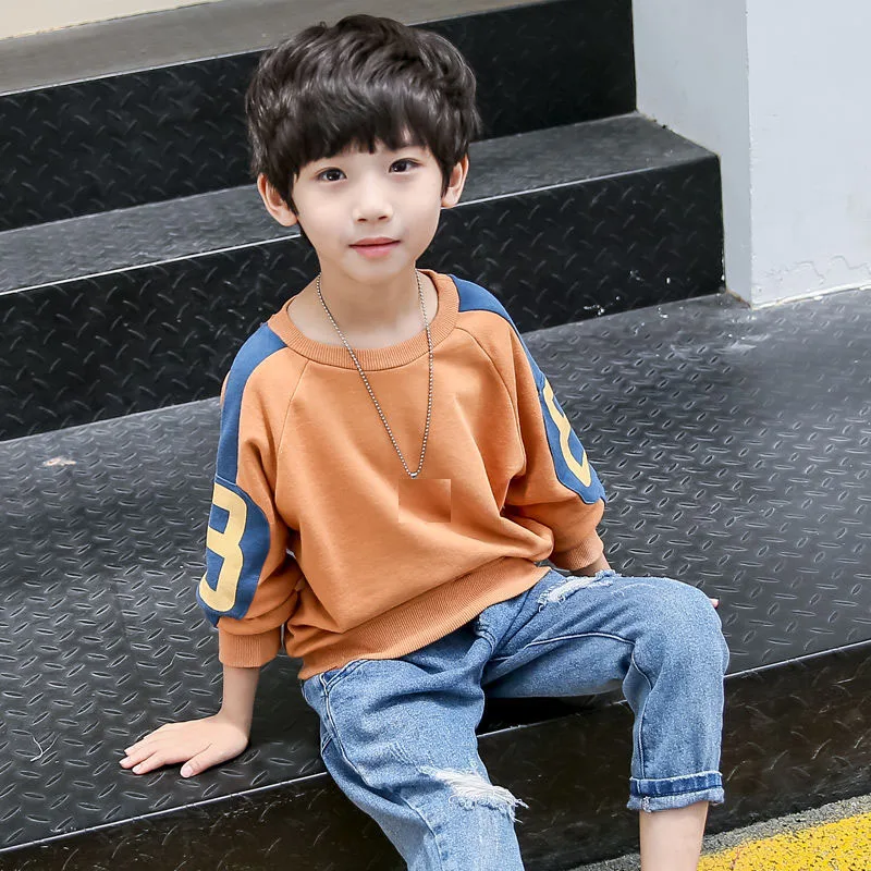 Толстовки для мальчиков одежда на весну и осень детская толстовка с капюшоном