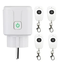 433mhz ac 110v 220v rf wireless remote control switch smart socket power eu electrical outlet switch 20m transmitter