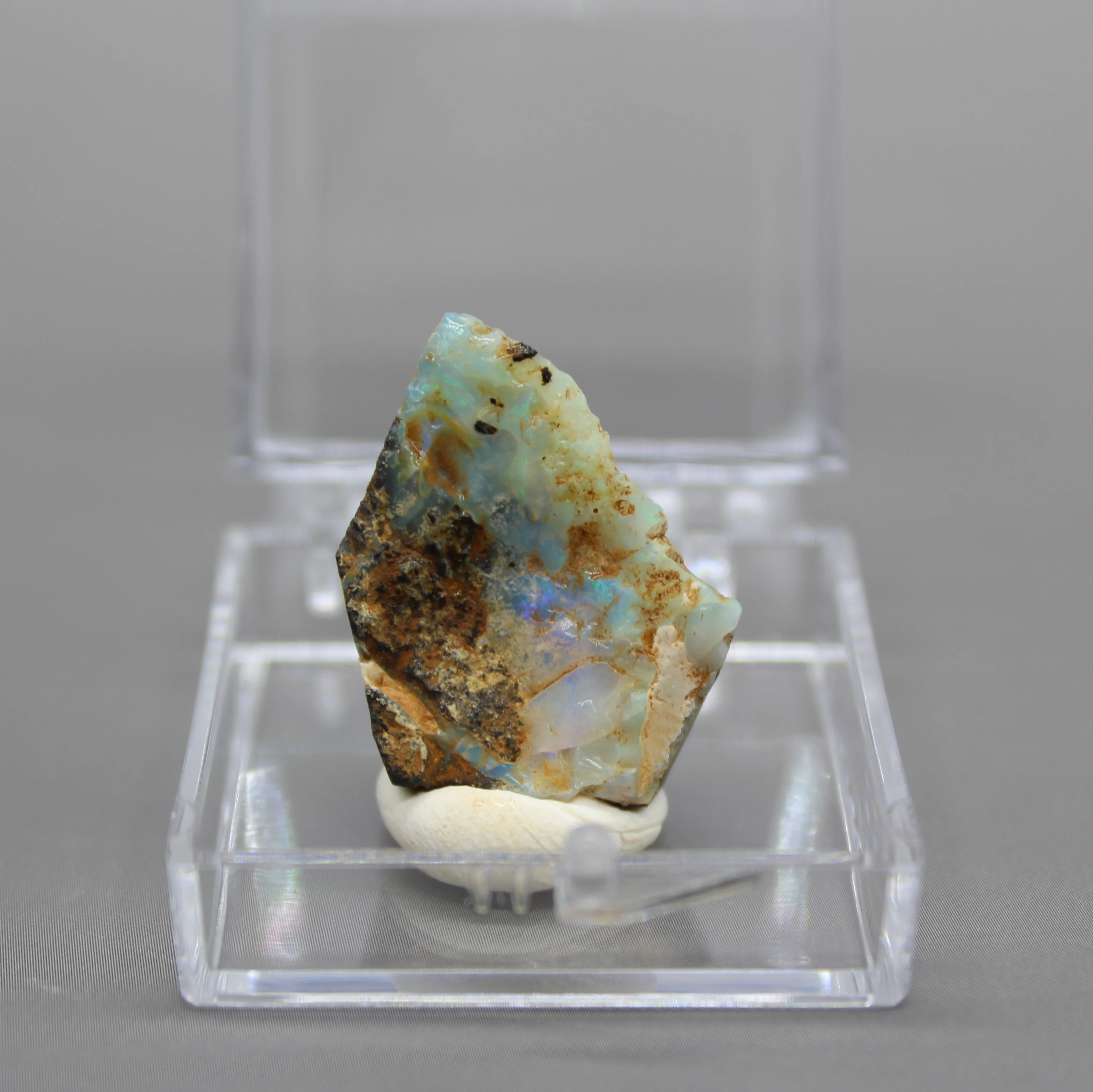 

100% natural rare Australia Opal gem mineral specimen quartz gemstones box size 3.4cm