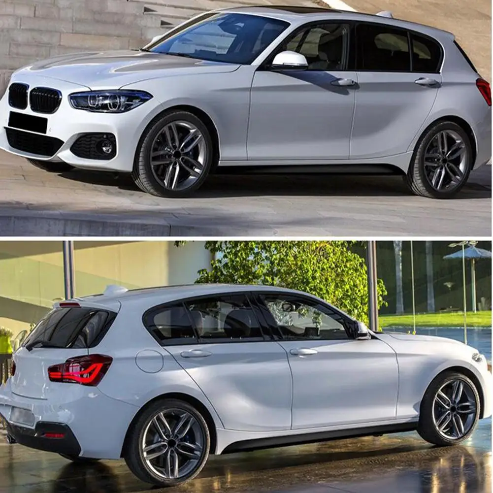 2 шт. автомобильные наклейки Черный/углеродное волокно Черный Авто Боковая юбка