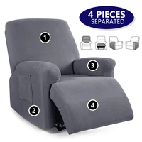 4 separate piece recliner chair cover thick soft recliner slipcover for living room sofa couch armchair cover elastic stretch
