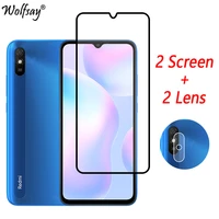 Full Cover Tempered Glass For Xiaomi Redmi Screen Protector Redmi 9AT 10C 10A 11S Camera Glass For Redmi Glass