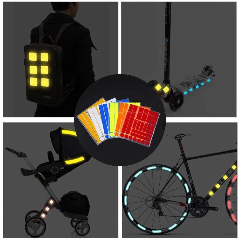 

Car Accessories Reflective Tape Reflector Reflectante Moto Reflective Sticker For Bicycle Frame Stickers Auto Decorative Tape