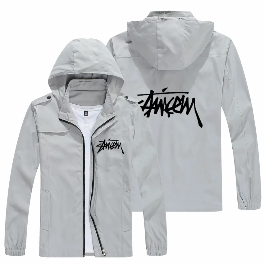 

Куртка мужская демисезонная мотоциклетная, Повседневная модная свободная Удобная бейсбольная куртка с капюшоном, спортивный уличный стил...