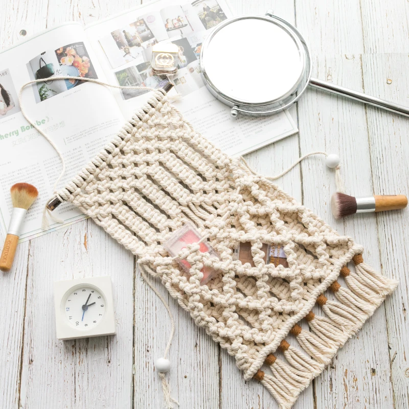 Настенный подвесной гобелены ручной работы в технике макраме ретро