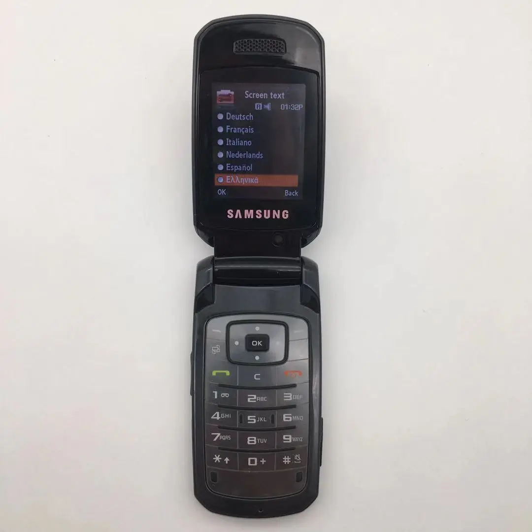 samsung c5220 refurbished original unlocked gsm 3g cellphone flip mobile phone black free global shipping