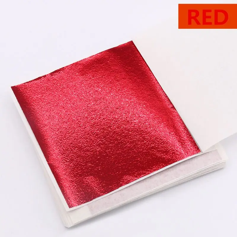 

10 pcs Imitation Gold Leaf Foil Art Craft Paper Gilding Sliver Copper DIY Slime Crafting Decoration