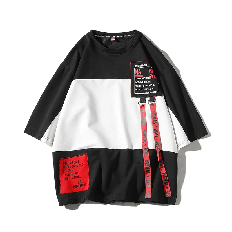 Мужской летний спортивный костюм Модный повседневный в стиле хип хоп с шортами